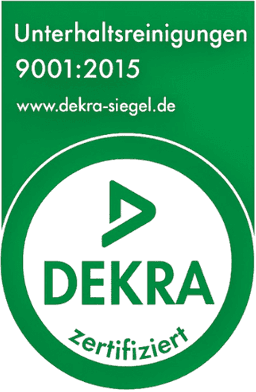 DEKRA-Siegel: Unterhaltsreinigungen ISO 9001:2015 zertifiziert